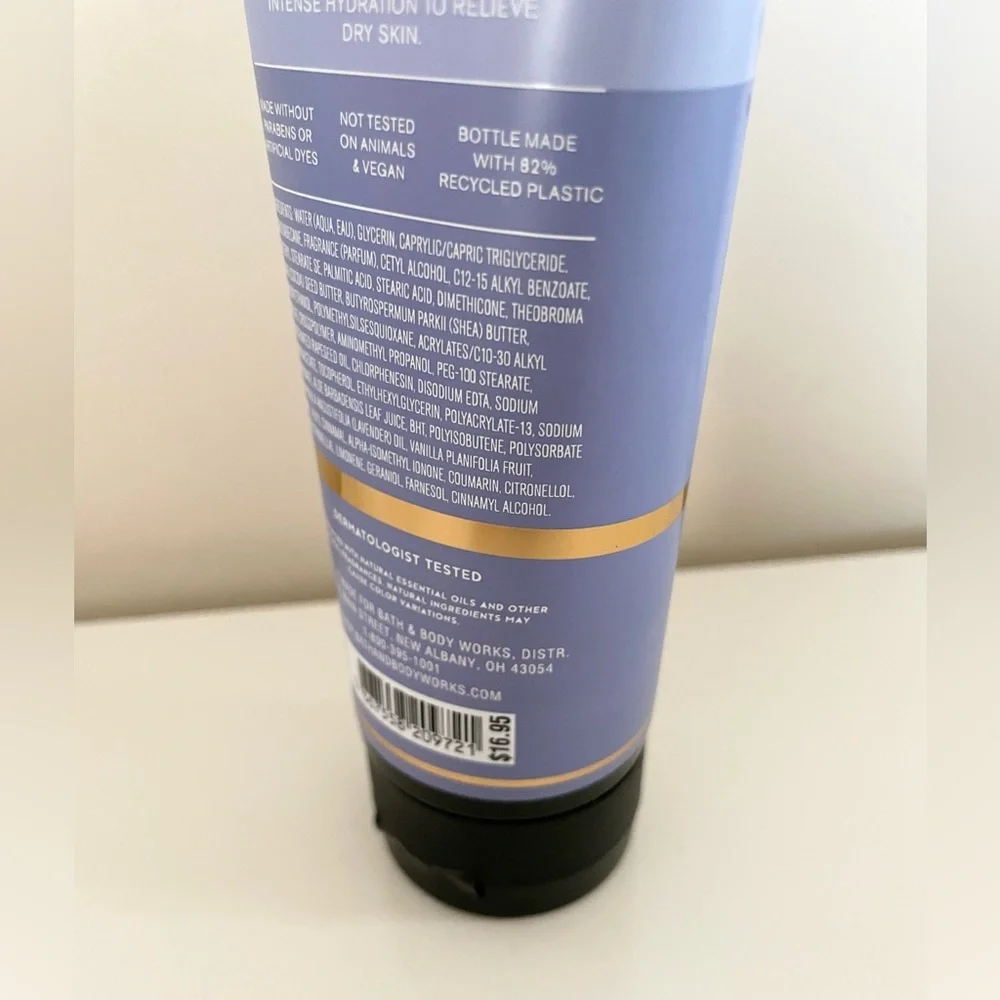 Bath & Body Works Aromatherapy Sleep Nighttime Lavender Vanilla Body Cream 8oz